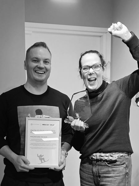 Katriina Kiviluoto ja Mika Heno Snowflake award
