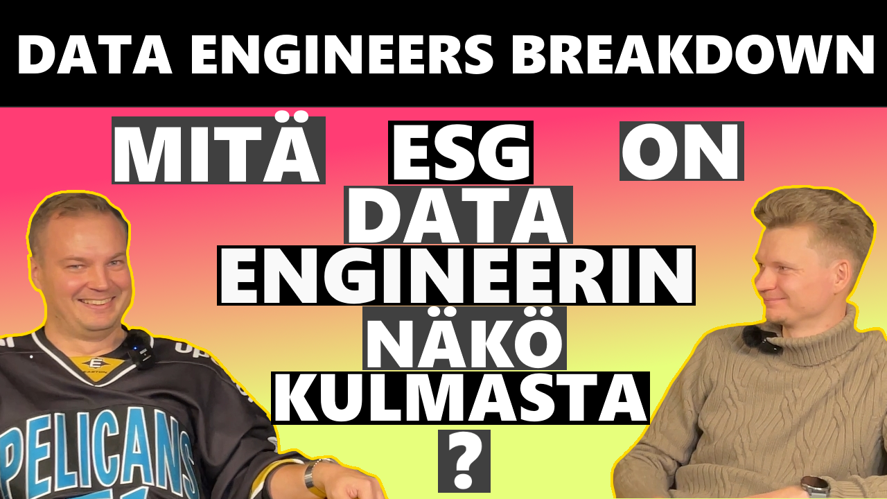 Lars Vilén talks about ESG from a data engineering viewpoint
