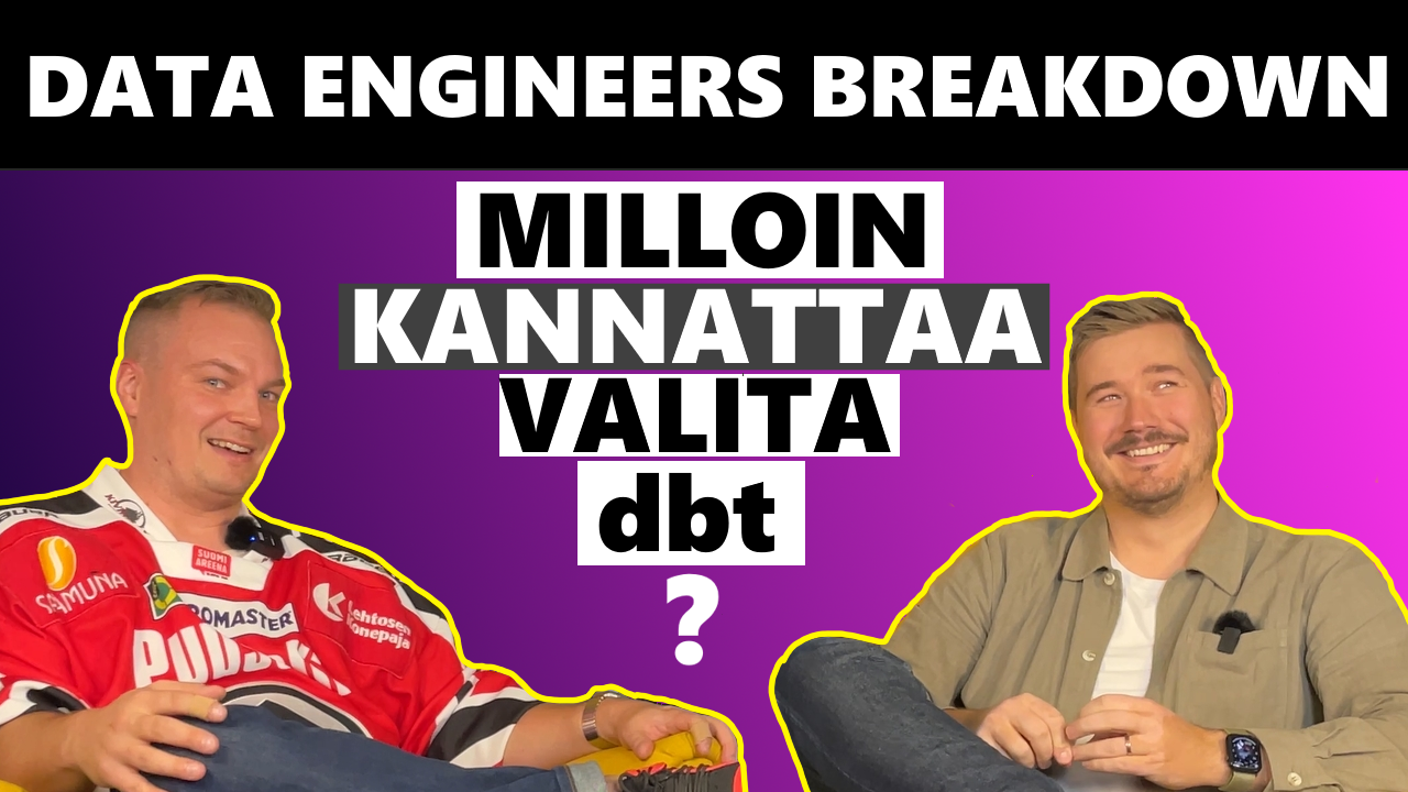 Mikko Sulonen - when should you choose dbt