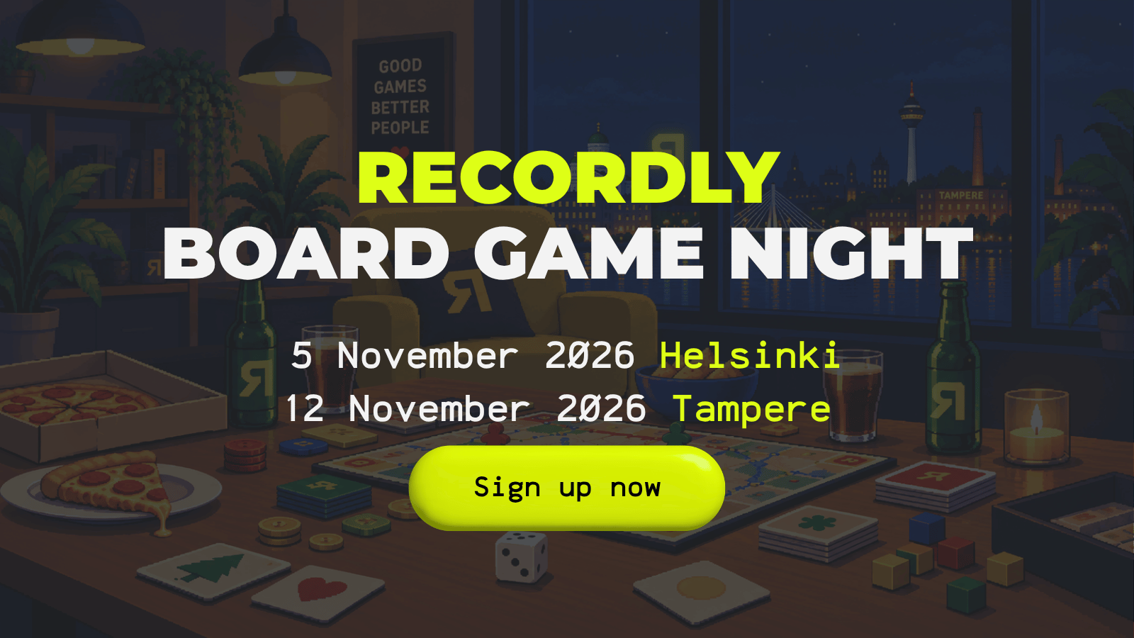 Recordly Board Game Night Helsinki